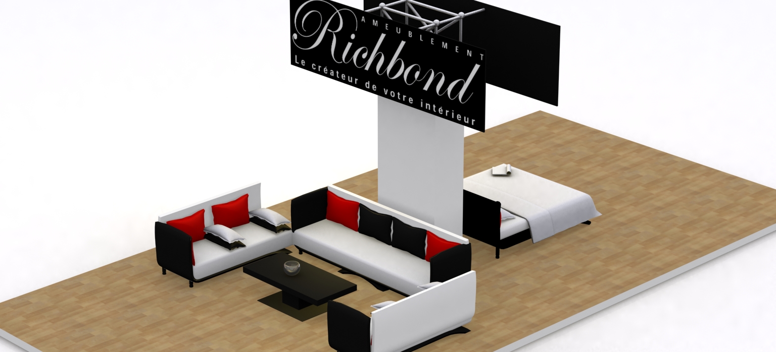 Modélisation stand 3d